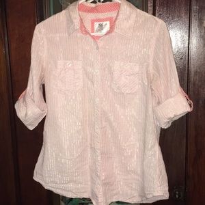 Pink button down